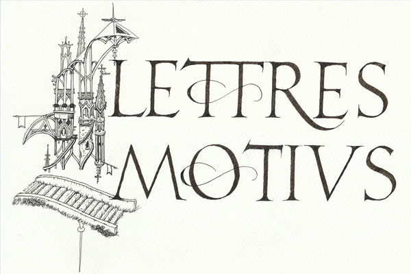 Affiche Lettres motivs